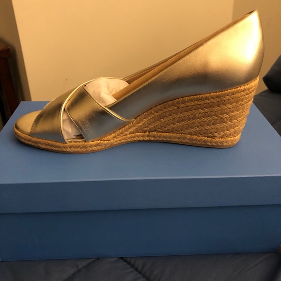 NWT Jack Rogers Palmer Criss Cross Wedge Espadrille - Picture 2 of 5